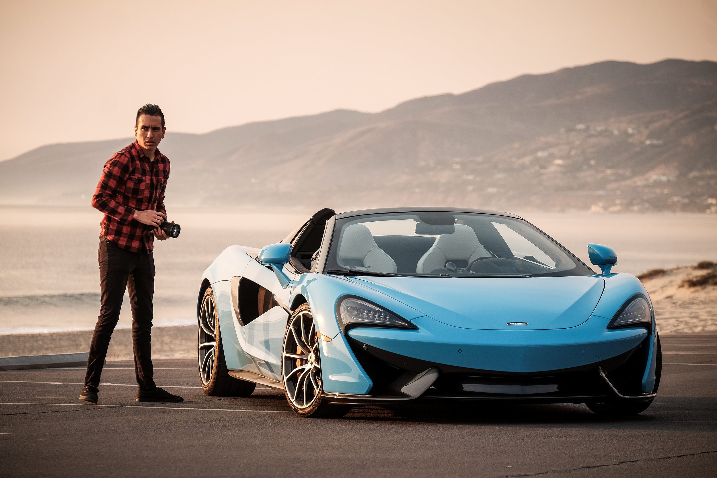 Manuel+Carrillo+III+and McLaren 650S Spider