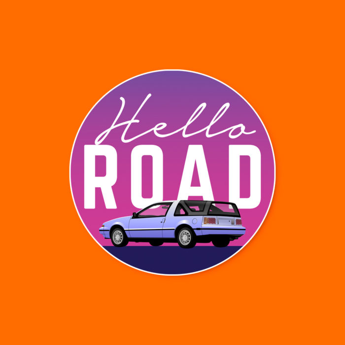 Hello Road Nissan Pulsar Sportbak sticker