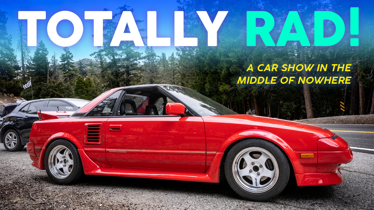 Totally Rad AW11 Toyota MR2 Supercharged at a car meetup