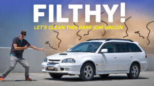 Toyota Caldina GT-T gets an auto detail