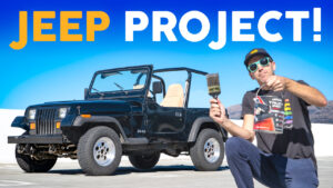 1992 Jeep Wrangler Project Update! - Painting The Floors and More!