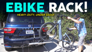 Outfitr Bike Rack Carrier for E-Bike, connects to trailer hitch